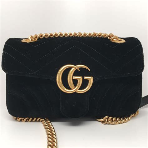 gucci marmont velvet small vs mini|Gucci Marmont mini bag.